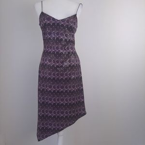 Asymmetrical Snakeskin style dress
